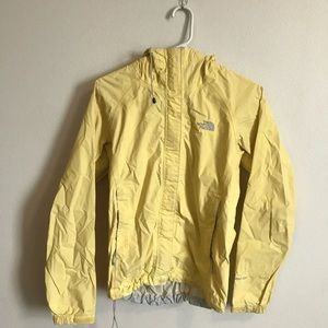 Pastel Yellow NorthFace Rain Jacket